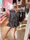 Black Patterned Dress