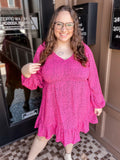Pink Spotted Dress
