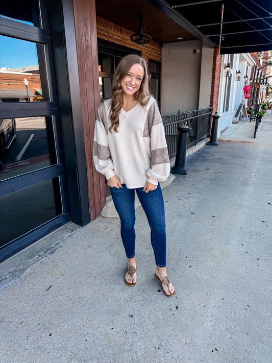 Neutral Brushed Top