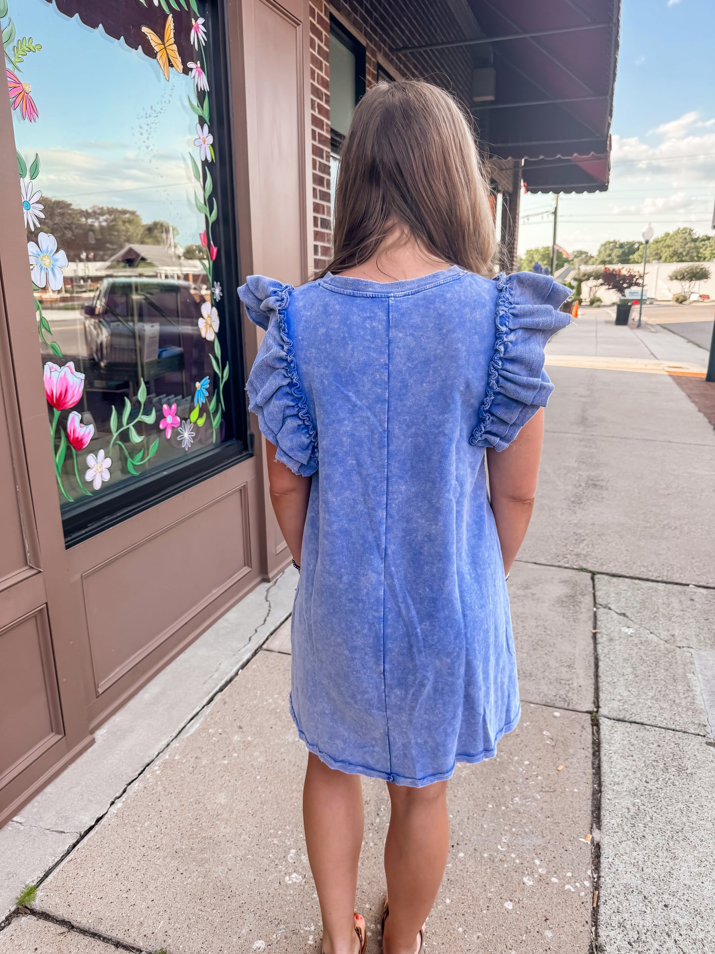 Ocean Acid Wash Dress