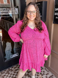 Pink Spotted Dress