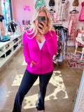 Athletic Zip Up - Pink