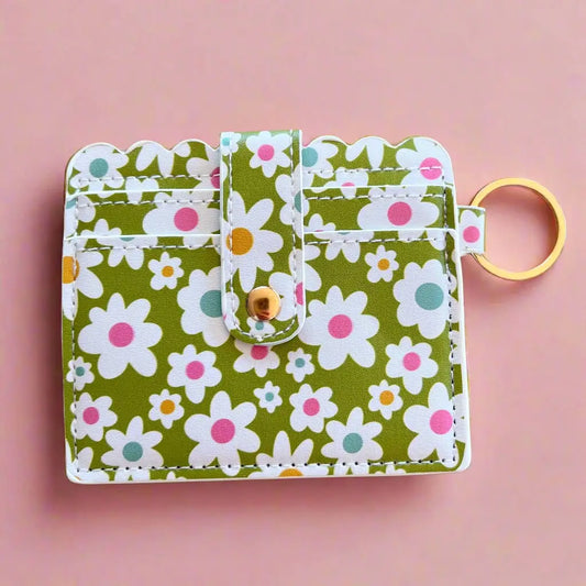 Wallet - Green Daisy