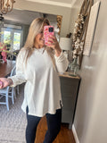 Cozy Claire Top - Cream