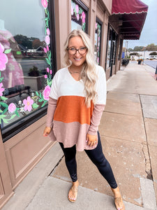 Cinnamon Color Block Tunic