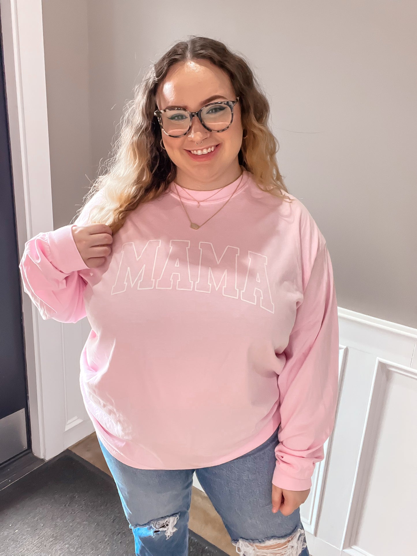 MAMA Long Sleeve - Pink