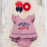 Red "America, Y'all" Bloomers Outfit