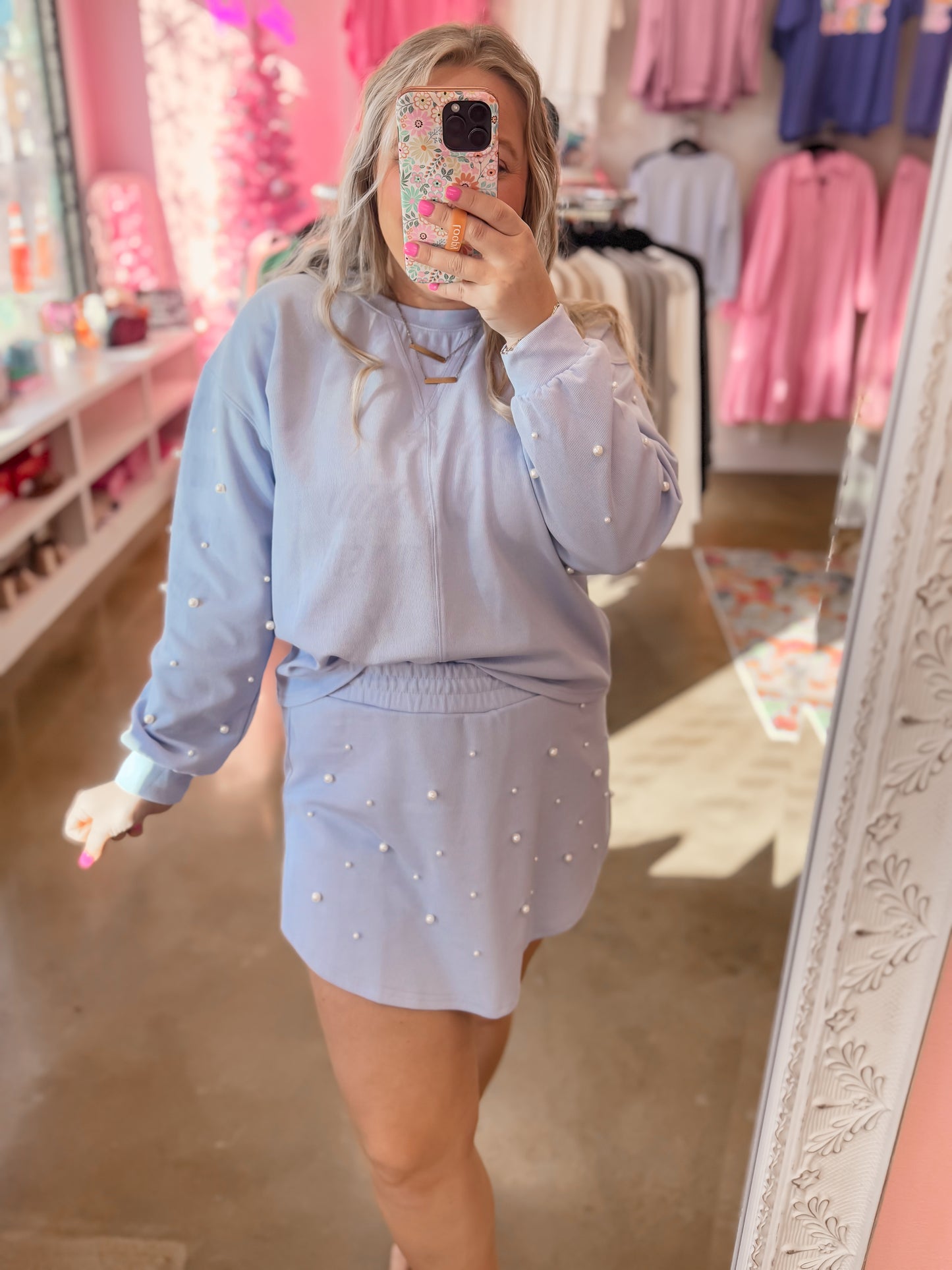 Pearl Sky Blue Top