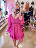 Pink Spotted Dress
