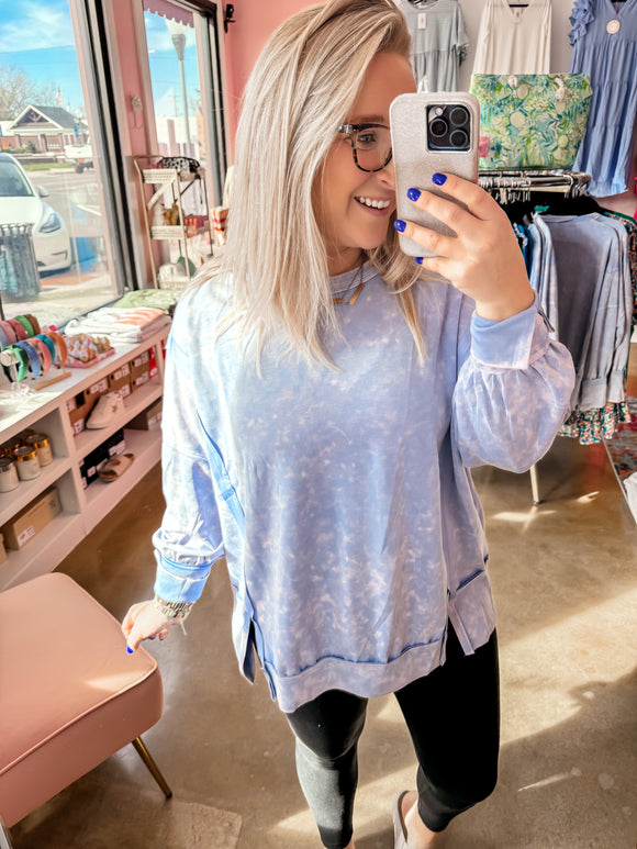 Blue Mineral Pullover