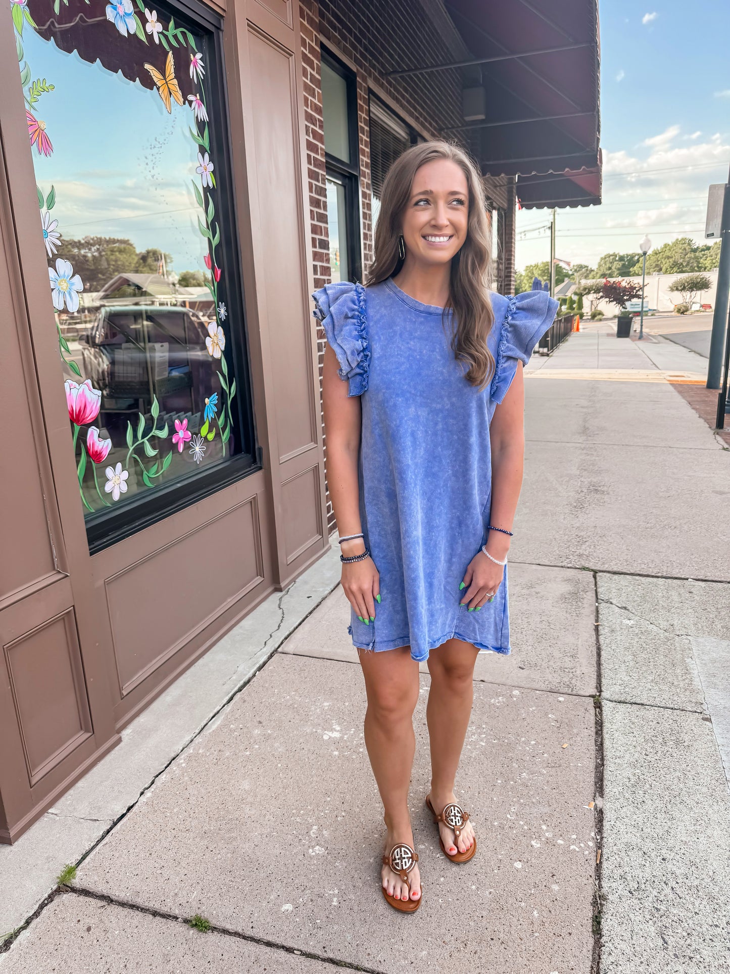 Ocean Acid Wash Dress