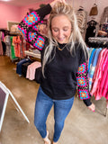 Crotchet Sleeve Sweater