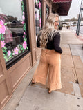 Washed Palazzo Pants - Cinnamon