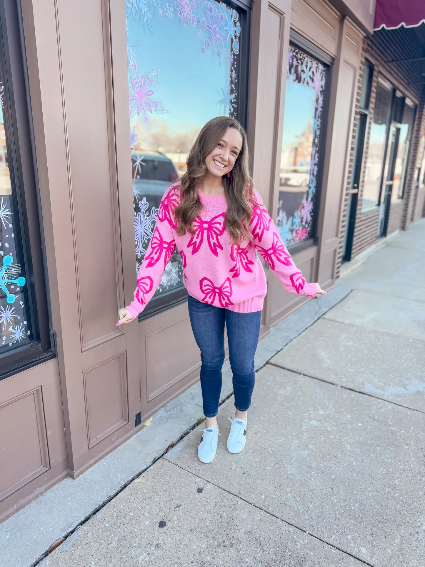 Pink Bow Sweater