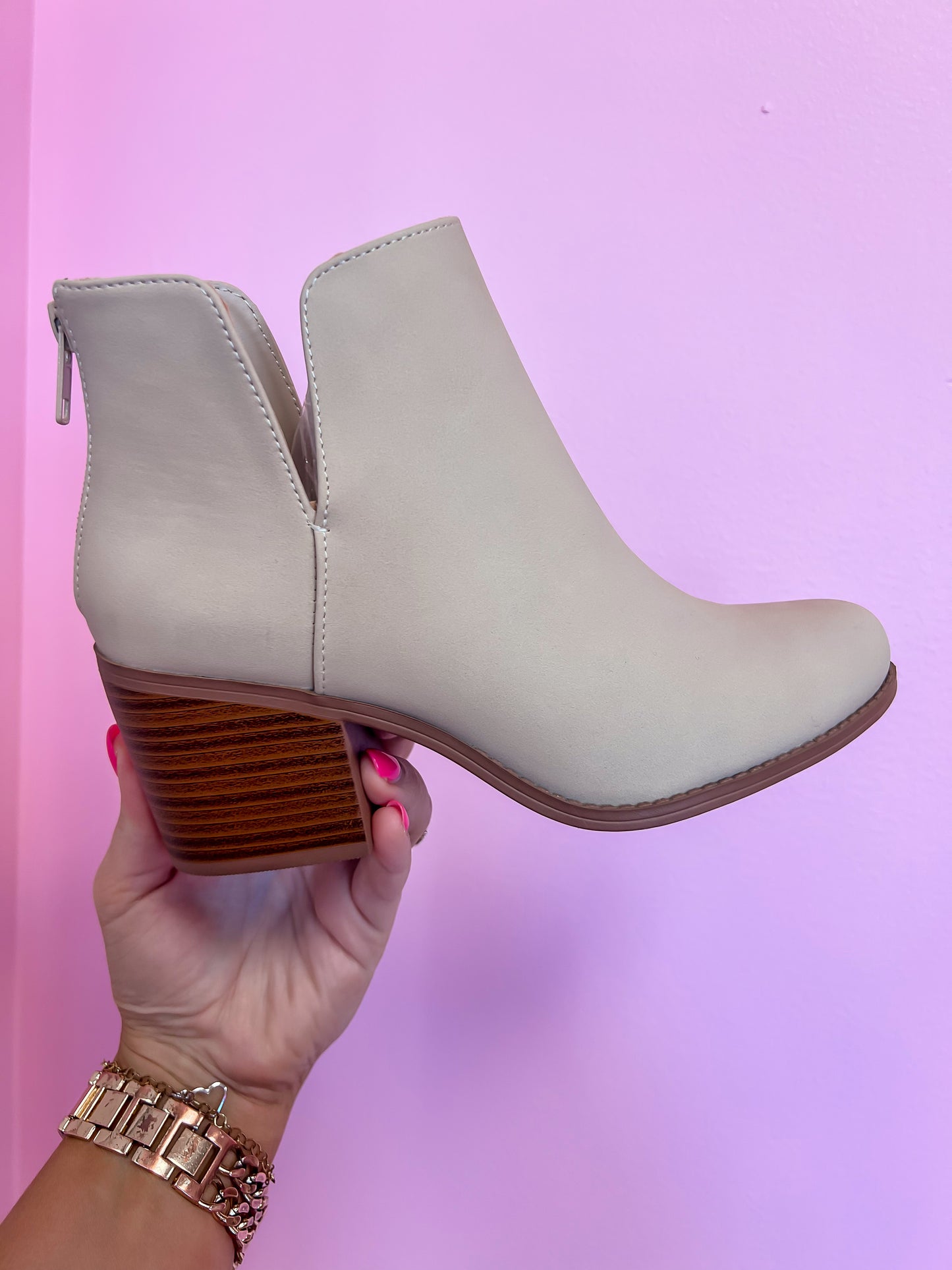 Bone Cut Ankle Booties