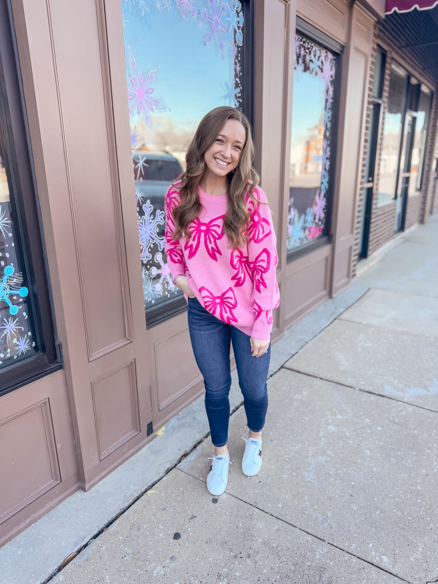 Pink Bow Sweater