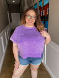 Sunset Slouch Pocket Tee - Violet