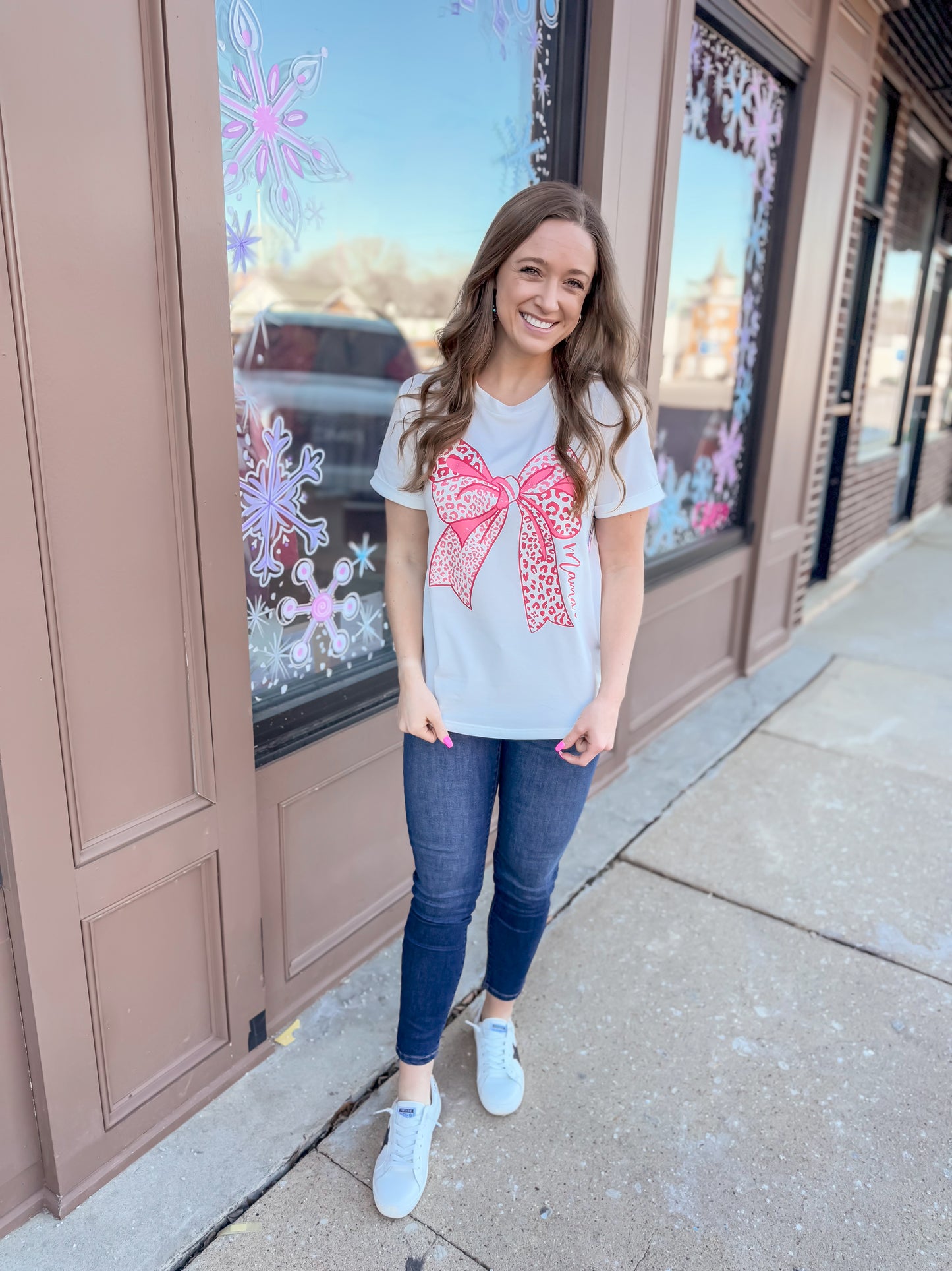 Leopard Mama Bow Tee