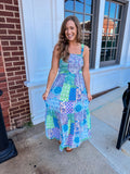 Patch Work Maxi Dress