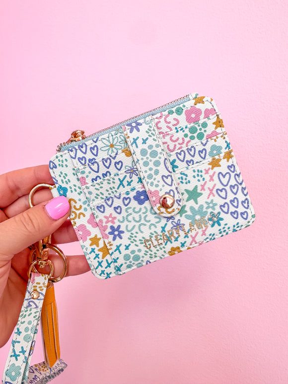 Colorful Wallet Keychain - Mint Garden