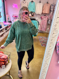 Val Pullover - Dark Green Curvy