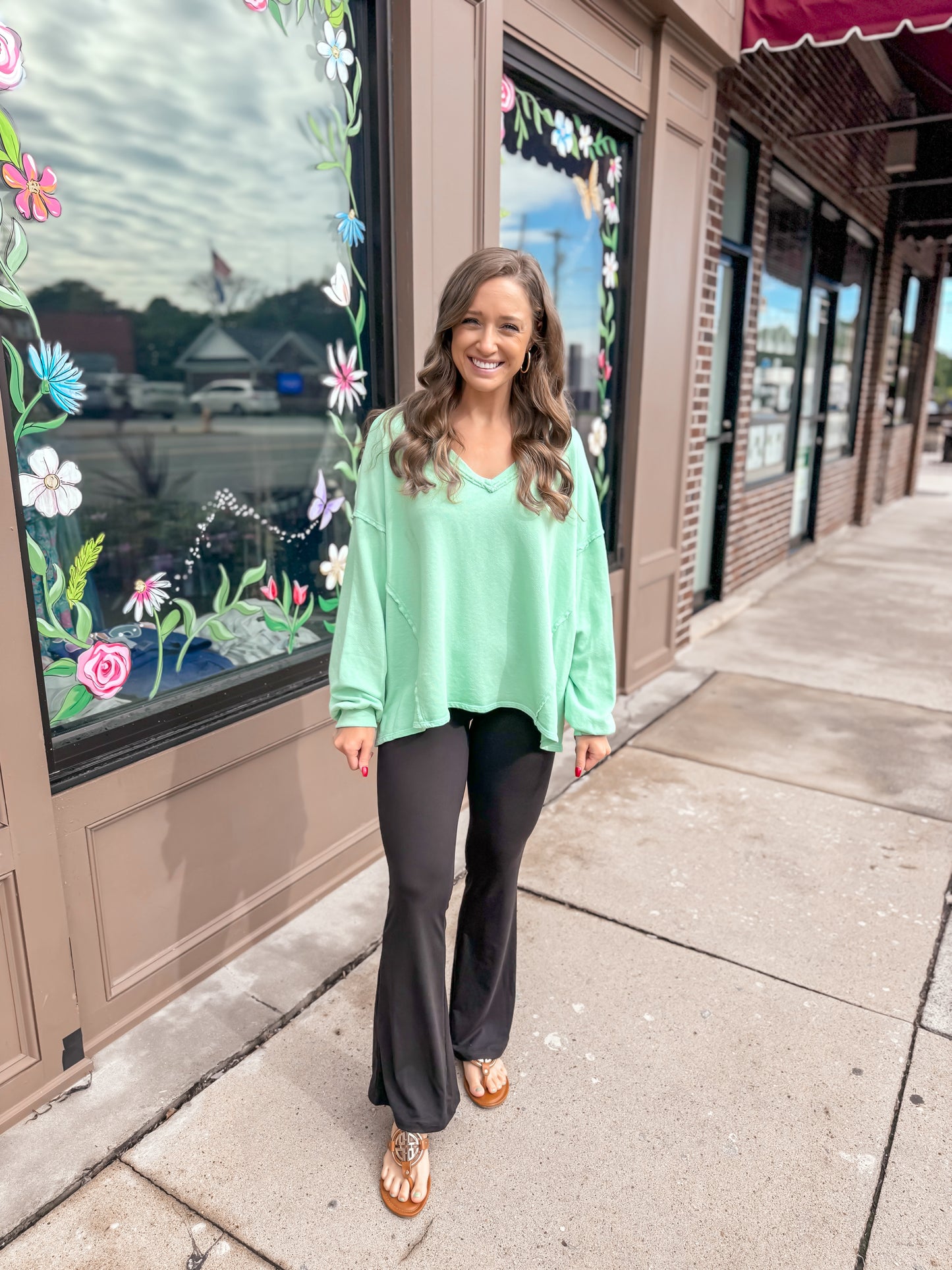 Falling in Love Top - Mint