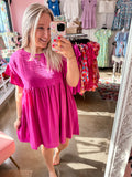 Fuchsia Mini Dress