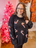 Candy Cane Corded Pullover