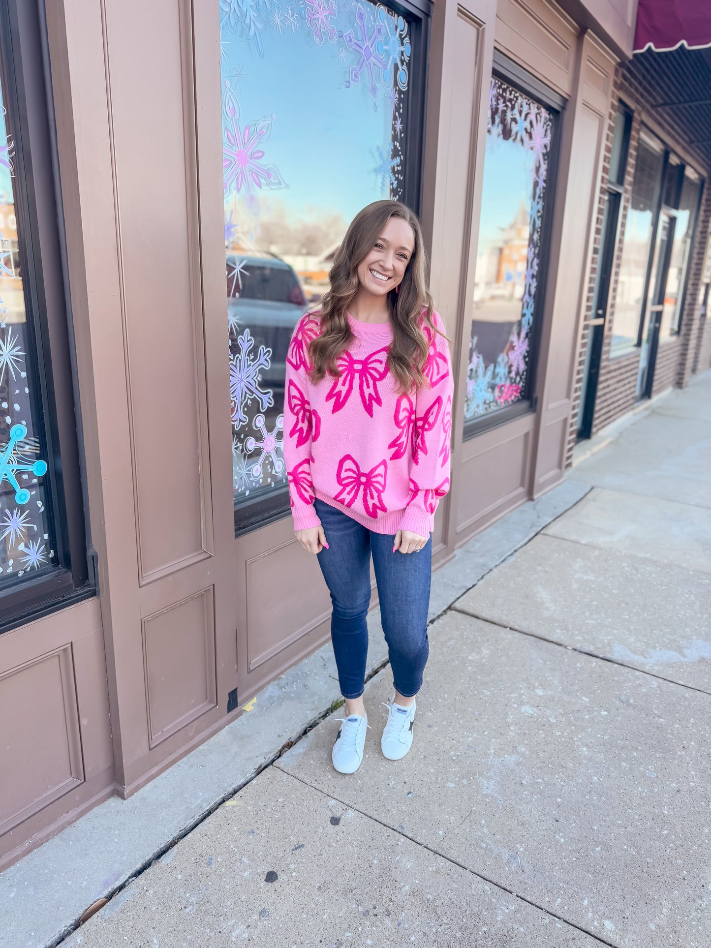 Pink Bow Sweater