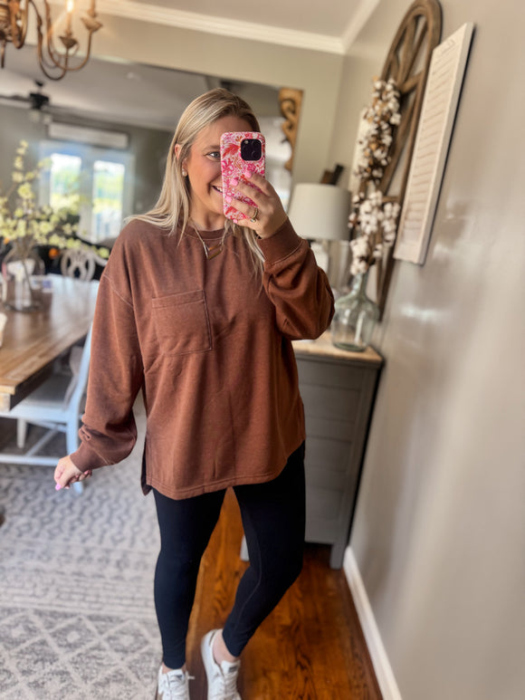 Emmy Sweatshirt - Brown