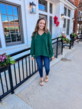 Green Waffle Long Sleeve
