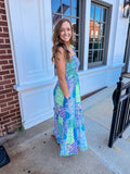 Patch Work Maxi Dress