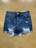 On the Fringe Distressed Shorts