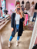 Sweater Cardigan - Black
