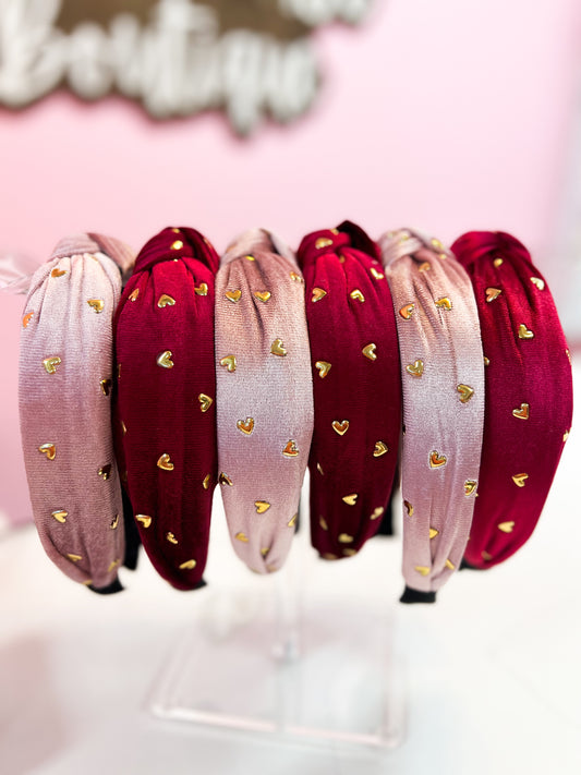 Heart Beaded Headbands