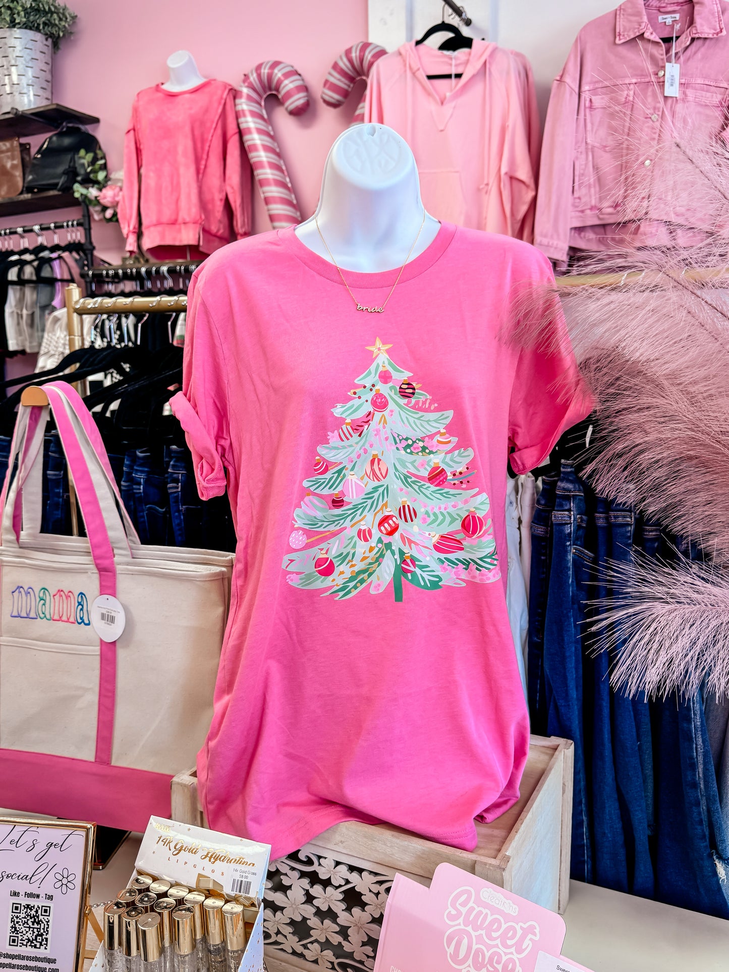 Watercolor Christmas Tree Tee