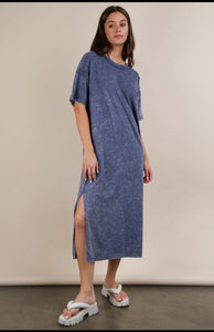 Denim T-Shirt Midi Dress Curvy