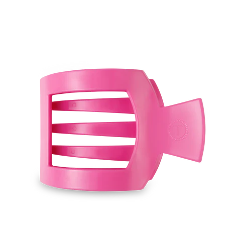 Teleties Flat Square Paradise Pink Clip