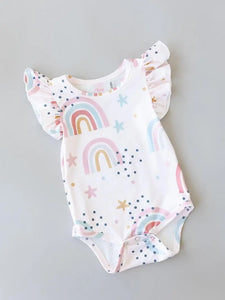 Over the Rainbow Flutter Bodysuit