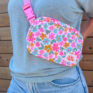 Quilted Belt Bag - Sage Bloom