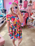 Floral Fit and Flare Dress