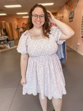 Ivory Scallop Dress
