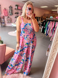 Pink Flower Jumpsuit