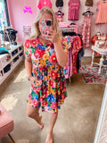 Floral Fit and Flare Dress