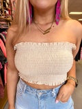 Smocked Tube Bralette (S-3X)