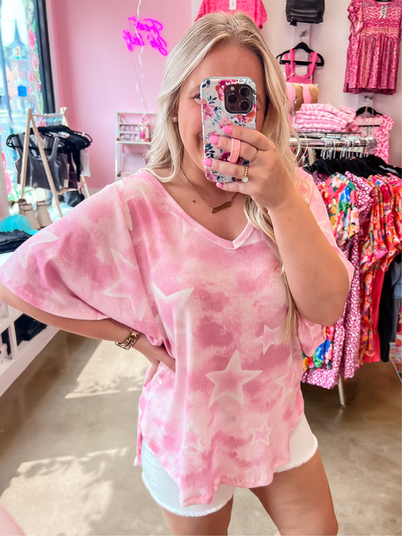 Pink Stars Top