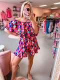 Red Floral Romper (S-XL)