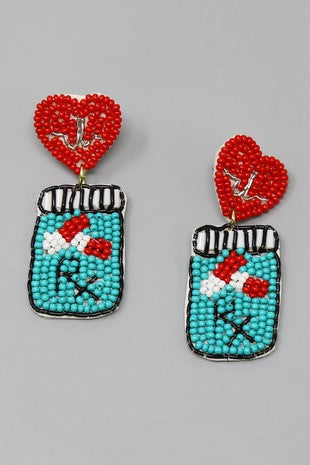 Medicine Bottle Earrings