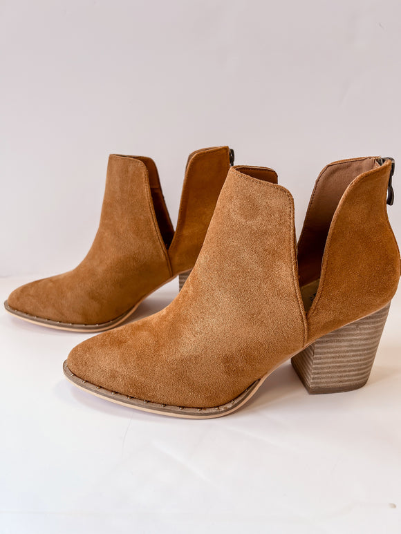 Sally Side Cut Out Booties