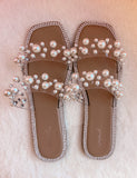Pearl Strappy Sandals